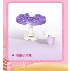 GUDI 30001A 30001B 30001C 30001D non  HỘP TRƯNG BÀY LÂU ĐÀI CÔNG CHÚA ĐƯỜNG bộ đồ chơi xếp lắp ráp ghép mô hình PRINCESS CANDY 450 khối