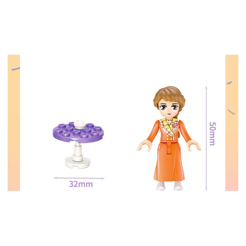 GUDI 30001A 30001B 30001C 30001D non  HỘP TRƯNG BÀY LÂU ĐÀI CÔNG CHÚA ĐƯỜNG bộ đồ chơi xếp lắp ráp ghép mô hình PRINCESS CANDY 450 khối