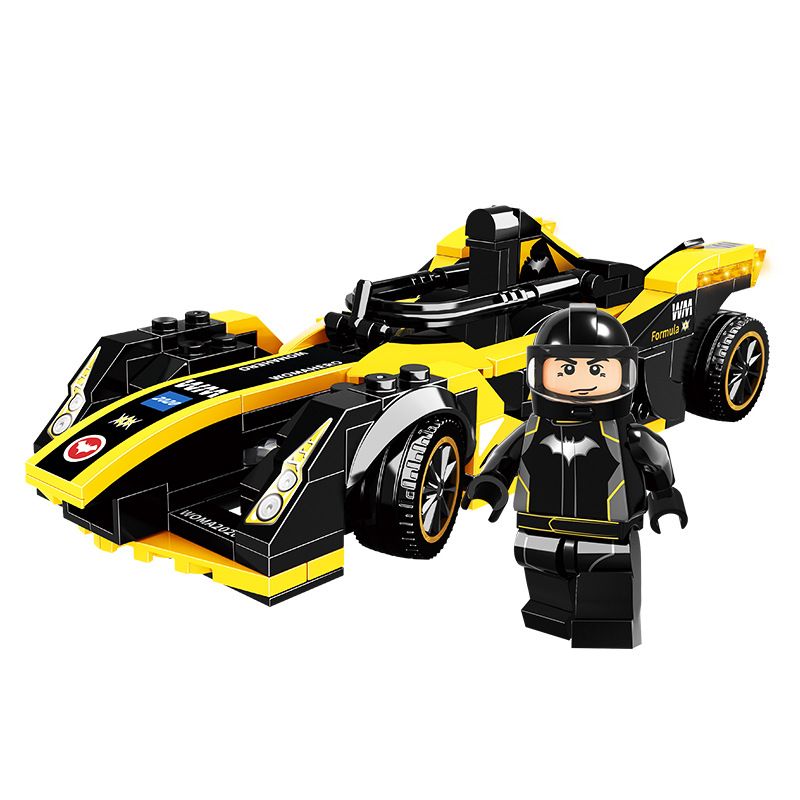 WOMA C0317 0317 non Lego JAGUAR FORMULA E - HIỆP SĨ BÓNG ĐÊM BATMAN bộ đồ chơi xếp lắp ráp ghép mô hình Racers SUPER THUNDERING Đua Tốc Độ 277 khối