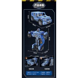 FORANGE FC9119 9119 non  ĐIỀU KHIỂN TỪ XA BIẾN HÌNH XE ĐỊA MÀU XANH bộ đồ chơi xếp lắp ráp ghép mô hình  Kỹ Thuật Công Nghệ Cao Mô Hình Phương Tiện 968 khối