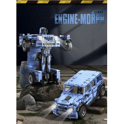 FORANGE FC9119 9119 non  ĐIỀU KHIỂN TỪ XA BIẾN HÌNH XE ĐỊA MÀU XANH bộ đồ chơi xếp lắp ráp ghép mô hình  Kỹ Thuật Công Nghệ Cao Mô Hình Phương Tiện 968 khối