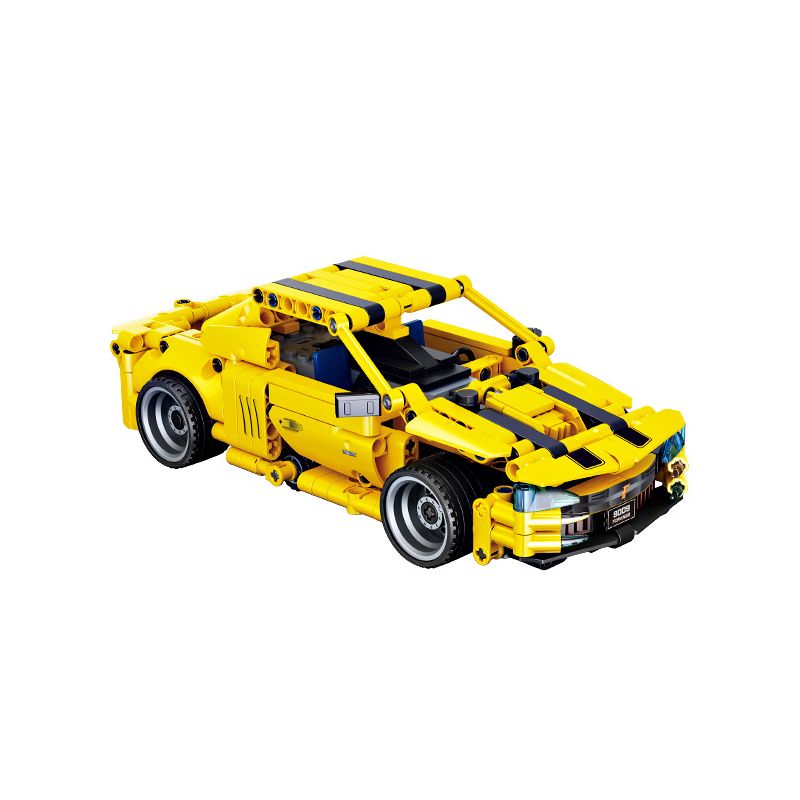 FORANGE FC9009 9009 non Lego ĐIỀU KHIỂN TỪ XA BIẾN DẠNG XE THỂ THAO MÀU VÀNG bộ đồ chơi xếp lắp ráp ghép mô hình Technic Kỹ Thuật Công Nghệ Cao Mô Hình Phương Tiện 512 khối