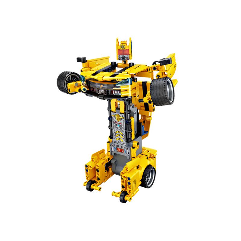 FORANGE FC9009 9009 non  ĐIỀU KHIỂN TỪ XA BIẾN DẠNG XE THỂ THAO MÀU VÀNG bộ đồ chơi xếp lắp ráp ghép mô hình  Kỹ Thuật Công Nghệ Cao Mô Hình Phương Tiện 512 khối