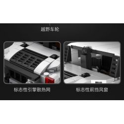 DOUBLEE CADA C55022 55022 non  XE HUMMER OFF-ROAD 1:24 tỷ lệ 1:24 bộ đồ chơi xếp lắp ráp ghép mô hình Racers HUMVEE Đua Tốc Độ 328 khối