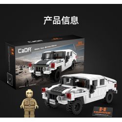 DOUBLEE CADA C55022 55022 non  XE HUMMER OFF-ROAD 1:24 tỷ lệ 1:24 bộ đồ chơi xếp lắp ráp ghép mô hình Racers HUMVEE Đua Tốc Độ 328 khối