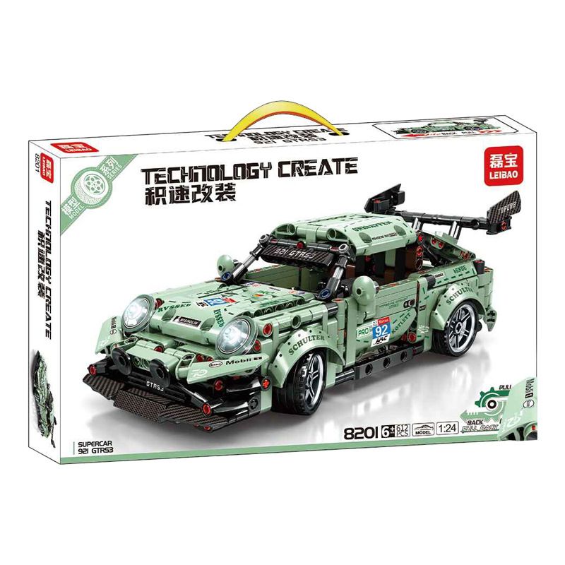 LEIBAO 8201 non  921 VỘI VÀNG tỷ lệ 1:24 bộ đồ chơi xếp lắp ráp ghép mô hình  TECHNOLOGY CREATE Kỹ Thuật Công Nghệ Cao Mô Hình Phương Tiện 612 khối