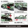 LEIBAO 8201 non  921 VỘI VÀNG tỷ lệ 1:24 bộ đồ chơi xếp lắp ráp ghép mô hình  TECHNOLOGY CREATE Kỹ Thuật Công Nghệ Cao Mô Hình Phương Tiện 612 khối