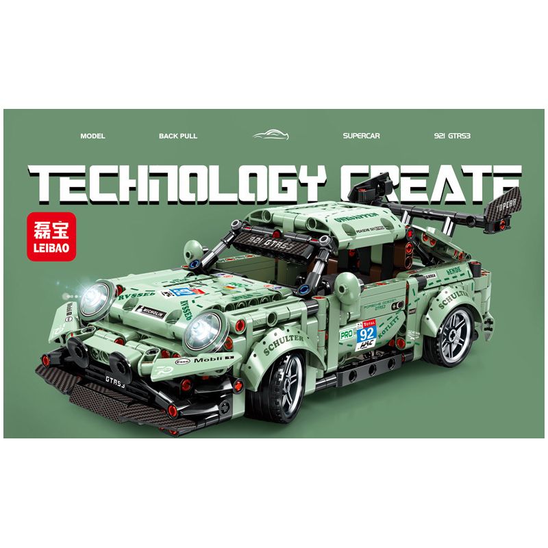 LEIBAO 8201 non  921 VỘI VÀNG tỷ lệ 1:24 bộ đồ chơi xếp lắp ráp ghép mô hình  TECHNOLOGY CREATE Kỹ Thuật Công Nghệ Cao Mô Hình Phương Tiện 612 khối