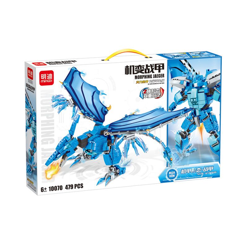 LEIBA 10070 non  PTEROSAUR GIÁP BIẾN ĐỔI CƠ HỌC bộ đồ chơi xếp lắp ráp ghép mô hình  MORPHING JAEGER Kỹ Thuật Công Nghệ Cao Mô Hình Phương Tiện 479 khối