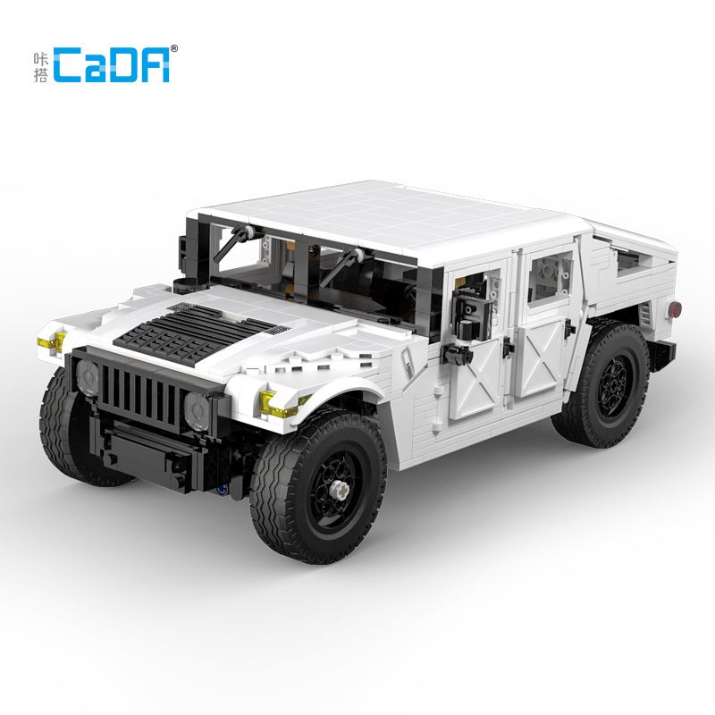 DOUBLEE CADA C61027 61027 non  XE HUMMER OFF-ROAD 1:12 tỷ lệ 1:12 bộ đồ chơi xếp lắp ráp ghép mô hình Racers HUMVEE Đua Tốc Độ 1380 khối