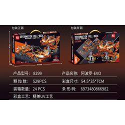 LEIBA 8299 non  XE KÉO APOLLO EVO bộ đồ chơi xếp lắp ráp ghép mô hình  Kỹ Thuật Công Nghệ Cao Mô Hình Phương Tiện 529 khối