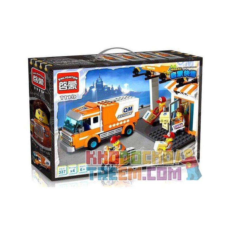 QMAN ENLIGHTEN KEEPPLEY 1119 non  Ô TÔ CHUYỂN PHÁT NHANH bộ đồ chơi xếp lắp ráp ghép mô hình City ENLIGHTEN EXPRESS Thành Phố 337 khối QMAN ENLIGHTEN KEEPPLEY 1119 non  Ô TÔ CHUYỂN PHÁT NHANH bộ đồ chơi xếp lắp ráp ghép mô hình City ENLIGHTEN EXPRESS Thành Phố 337 khối