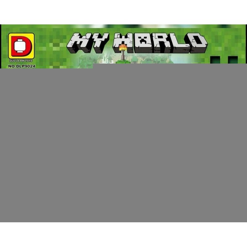 DUO LE PIN DLP9024 9024 non Lego THẾ GIỚI CỦA TÔI LÀ 8 bộ đồ chơi xếp lắp ráp ghép mô hình Minecraft MY WORLD Game Xây Dựng