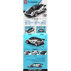 LEIBAO 8228 non  KÉO LÙI CÔNG NGHỆ ĐIÊN CUỒNG ĐUA ĐEN tỷ lệ 1:22 bộ đồ chơi xếp lắp ráp ghép mô hình  Kỹ Thuật Công Nghệ Cao Mô Hình Phương Tiện 339 khối