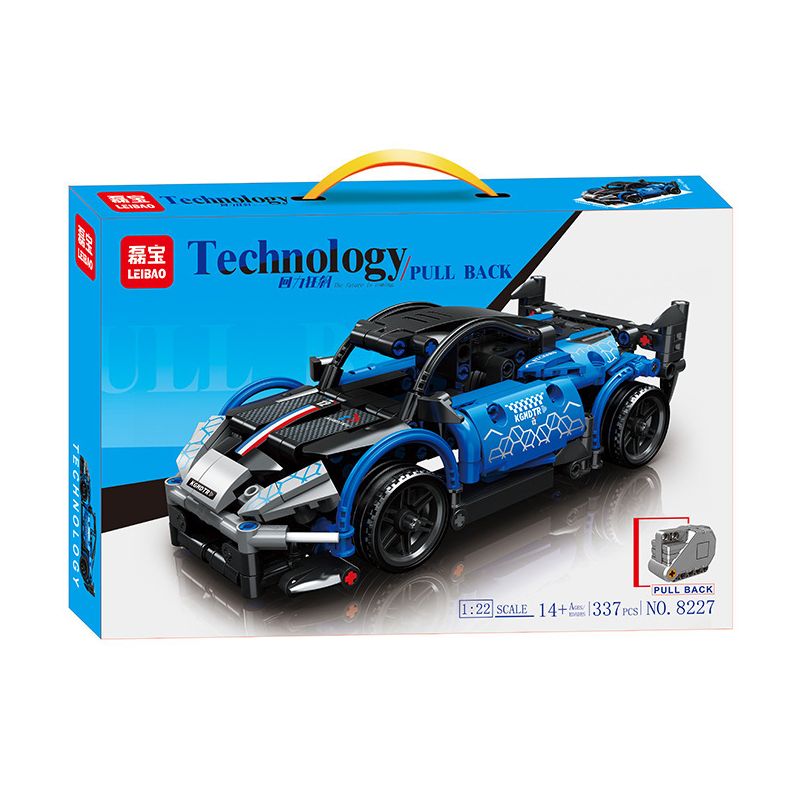 LEIBAO 8227 non  CÔNG NGHỆ ĐUA XE JAI ALAI RACING BLUE tỷ lệ 1:22 bộ đồ chơi xếp lắp ráp ghép mô hình  Kỹ Thuật Công Nghệ Cao Mô Hình Phương Tiện 337 khối
