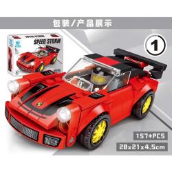 KUYU MOXING 3001 non  TỐC ĐỘ BÃO 6 MÔ HÌNH bộ đồ chơi xếp lắp ráp ghép mô hình Speed Champions Racing Cars Đua Xe Công Thức 697 khối