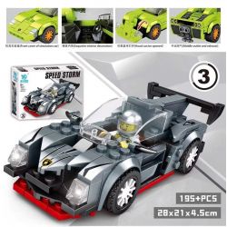 KUYU MOXING 3001 non  TỐC ĐỘ BÃO 6 MÔ HÌNH bộ đồ chơi xếp lắp ráp ghép mô hình Speed Champions Racing Cars Đua Xe Công Thức 697 khối