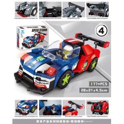 KUYU MOXING 3001 non  TỐC ĐỘ BÃO 6 MÔ HÌNH bộ đồ chơi xếp lắp ráp ghép mô hình Speed Champions Racing Cars Đua Xe Công Thức 697 khối