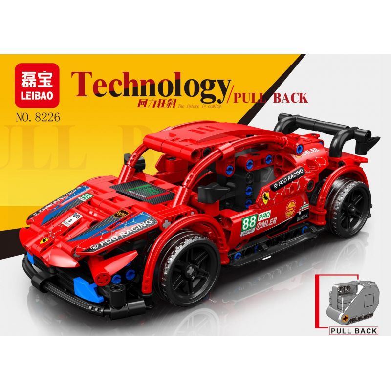 LEIBAO 8226 non  CÔNG NGHỆ ĐUA XE JAI ALAI RACING MÀU ĐỎ tỷ lệ 1:22 bộ đồ chơi xếp lắp ráp ghép mô hình  Kỹ Thuật Công Nghệ Cao Mô Hình Phương Tiện 339 khối
