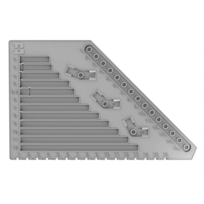 HAPPY BUILD SHINEYU XINYU YC-25001 25001 YC25001 non Lego BẢNG ĐO KÍCH THƯỚC tỷ lệ 1:1 bộ đồ chơi xếp lắp ráp ghép mô hình Gear Đồ Lắp Ghép