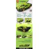 LEIBAO 8225 non  CÔNG NGHỆ XE ĐẠP KÉO LÙI ĐUA MÀU XANH LÁ CÂY tỷ lệ 1:22 bộ đồ chơi xếp lắp ráp ghép mô hình  Kỹ Thuật Công Nghệ Cao Mô Hình Phương Tiện 342 khối