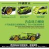 LEIBAO 8225 non  CÔNG NGHỆ XE ĐẠP KÉO LÙI ĐUA MÀU XANH LÁ CÂY tỷ lệ 1:22 bộ đồ chơi xếp lắp ráp ghép mô hình  Kỹ Thuật Công Nghệ Cao Mô Hình Phương Tiện 342 khối