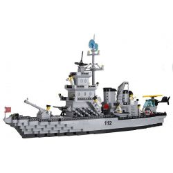 AUSINI 22110 QMAN ENLIGHTEN KEEPPLEY 112 non  TÀU CHIẾN SÂN BAY bộ đồ chơi xếp lắp ráp ghép mô hình Military Army COMBATZONES WARSHIP Quân Sự Bộ Đội 970 khối