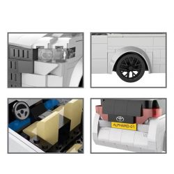 HAPPY BUILD SHINEYU XINYU YC-23007 23007 YC23007 non  TOYOTA ALPHARD bộ đồ chơi xếp lắp ráp ghép mô hình Racers Đua Tốc Độ 369 khối