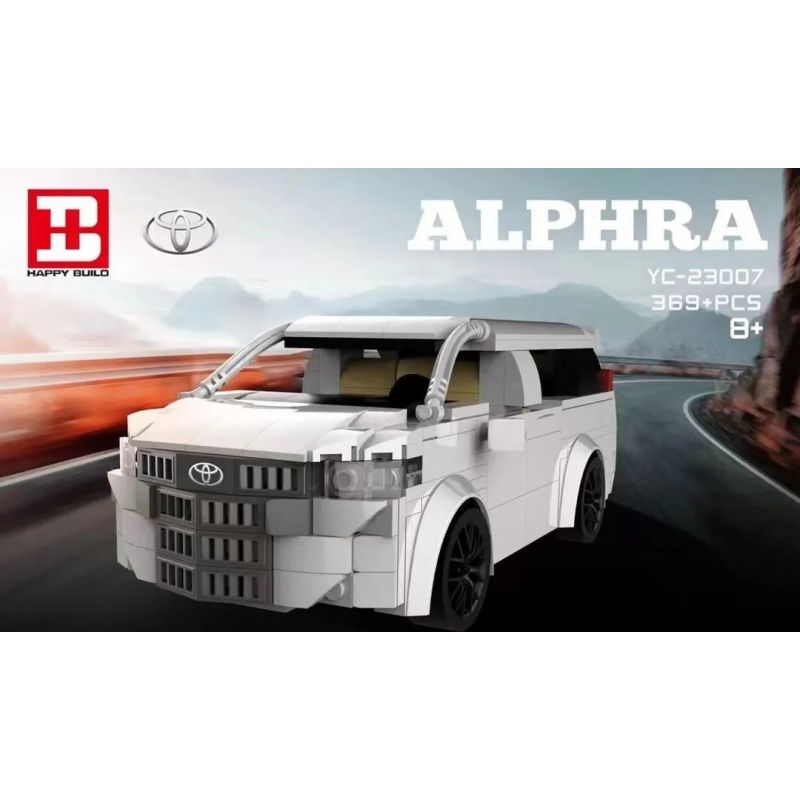 HAPPY BUILD SHINEYU XINYU YC-23007 23007 YC23007 non  TOYOTA ALPHARD bộ đồ chơi xếp lắp ráp ghép mô hình Racers Đua Tốc Độ 369 khối
