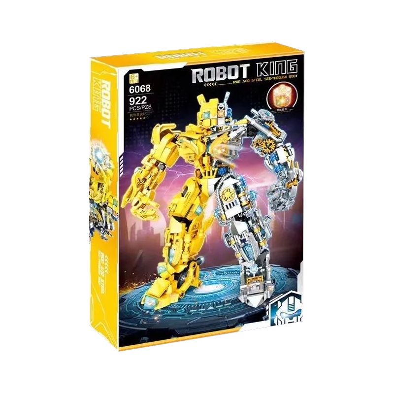 LE DI PIN 6068 non  VUA NGƯỜI MÁY bộ đồ chơi xếp lắp ráp ghép mô hình Movie & Game Phim Và Trò Chơi 922 khối