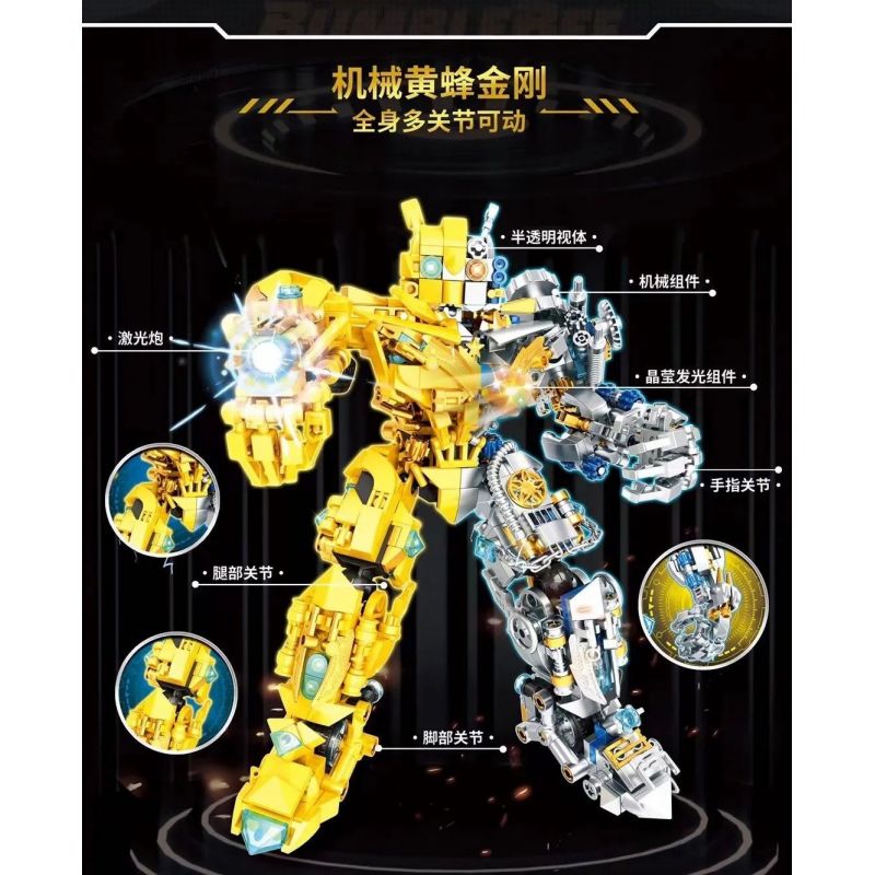 LE DI PIN 6068 non  VUA NGƯỜI MÁY bộ đồ chơi xếp lắp ráp ghép mô hình Movie & Game Phim Và Trò Chơi 922 khối