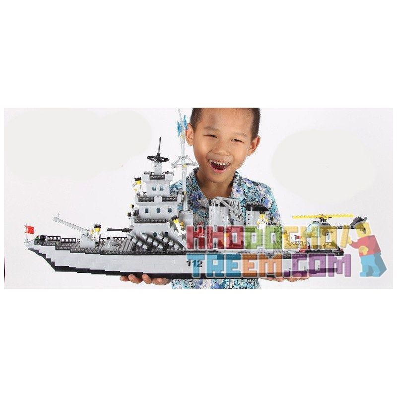 AUSINI 22110 QMAN ENLIGHTEN KEEPPLEY 112 non  TÀU CHIẾN SÂN BAY bộ đồ chơi xếp lắp ráp ghép mô hình Military Army COMBATZONES WARSHIP Quân Sự Bộ Đội 970 khối