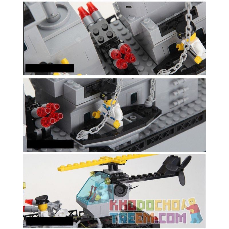 AUSINI 22110 QMAN ENLIGHTEN KEEPPLEY 112 non  TÀU CHIẾN SÂN BAY bộ đồ chơi xếp lắp ráp ghép mô hình Military Army COMBATZONES WARSHIP Quân Sự Bộ Đội 970 khối