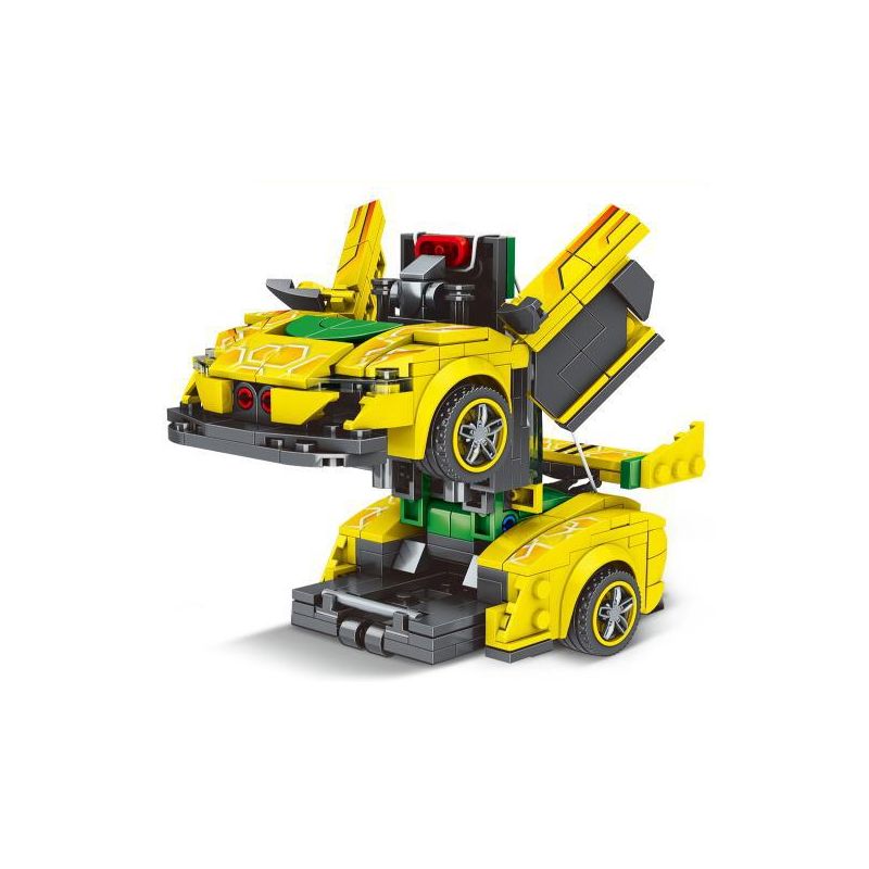 MINGDI LEIBAO 10101 non Lego SIÊU XE BIẾN DẠNG VA CHẠM MCLAREN P1 bộ đồ chơi xếp lắp ráp ghép mô hình Racers Đua Tốc Độ 414 khối