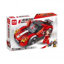 MINGDI LEIBAO K0312 0312 non  BIẾN HÌNH CỰC NHANH 4 LOẠI MECHA bộ đồ chơi xếp lắp ráp ghép mô hình Racers Đua Tốc Độ 674 khối