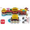 MINGDI LEIBAO K0363 0363 non  4 CẢNH KIẾN ​​TRÚC CỔ TRONG CUNG ĐIỆN MÙA HÈ CŨ YINGXUN PAVILION JINQI TOWER YICHUN PALACE JADE bộ đồ chơi xếp lắp ráp ghép mô hình Architecture Công Trình Kiến Trúc 756 khối