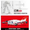 MINGDI LEIBAO K0310 0310 non  VŨ KHÍ QUAN TRỌNG NHẤT CỦA ĐẤT NƯỚC MÁY BAY CHIẾN ĐẤU RED EAGLE bộ đồ chơi xếp lắp ráp ghép mô hình National Weapon RED EAGLE FIGHTER Vũ Khí Quốc Gia 445 khối