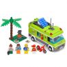 QMAN ENLIGHTEN KEEPPLEY 1120 non  PICNIC BÃI BIỂN VUI VẺ bộ đồ chơi xếp lắp ráp ghép mô hình City PLEASANT TRIP Thành Phố 380 khối