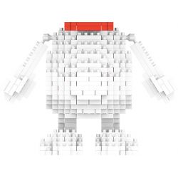 FORANGE FC8304 8304 non  HOA NGỌC BÍCH ĐỎ THẮM bộ đồ chơi xếp lắp ráp ghép mô hình BLOCK FLOWERS 184 khối