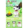 FORANGE FC8304 8304 non  HOA NGỌC BÍCH ĐỎ THẮM bộ đồ chơi xếp lắp ráp ghép mô hình BLOCK FLOWERS 184 khối