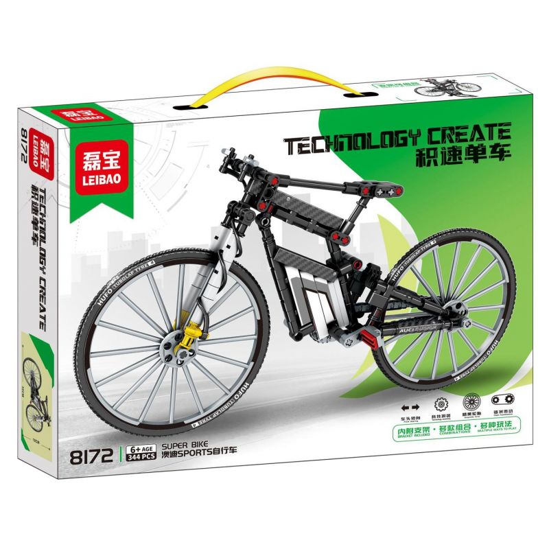 LEIBAO 8172 non  XE ĐẠP TỐC ĐỘ THỂ THAO AUDI bộ đồ chơi xếp lắp ráp ghép mô hình  AUDI SPORT RACING Kỹ Thuật Công Nghệ Cao Mô Hình Phương Tiện 344 khối