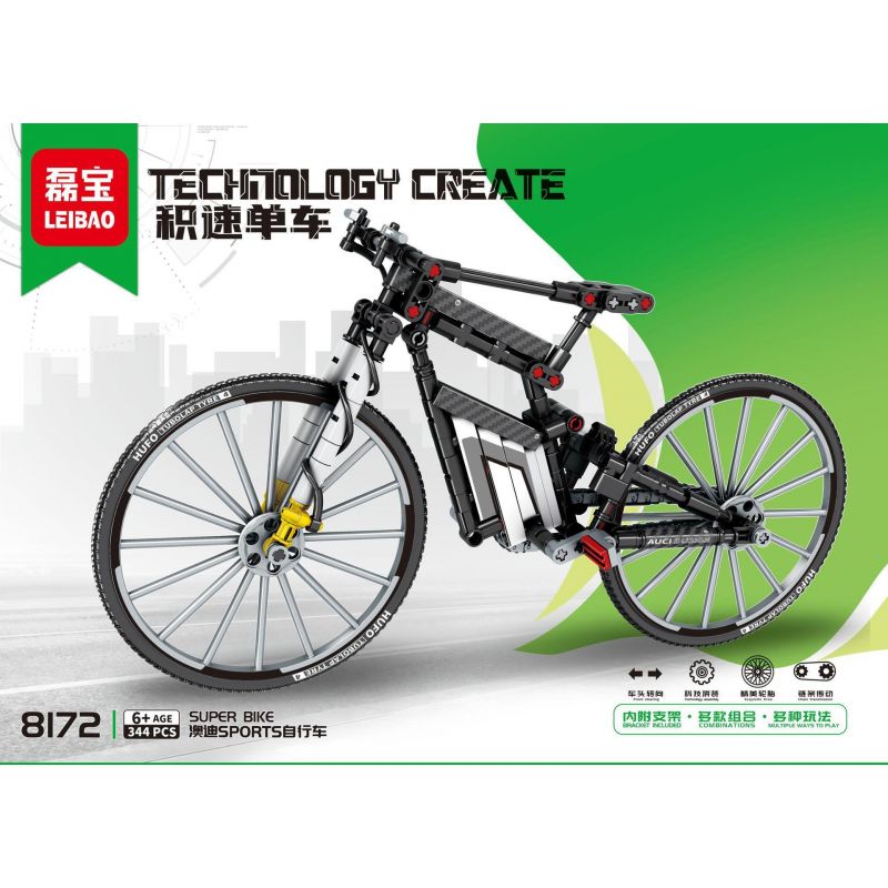 LEIBAO 8172 non  XE ĐẠP TỐC ĐỘ THỂ THAO AUDI bộ đồ chơi xếp lắp ráp ghép mô hình  AUDI SPORT RACING Kỹ Thuật Công Nghệ Cao Mô Hình Phương Tiện 344 khối