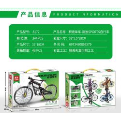 LEIBAO 8172 non  XE ĐẠP TỐC ĐỘ THỂ THAO AUDI bộ đồ chơi xếp lắp ráp ghép mô hình  AUDI SPORT RACING Kỹ Thuật Công Nghệ Cao Mô Hình Phương Tiện 344 khối