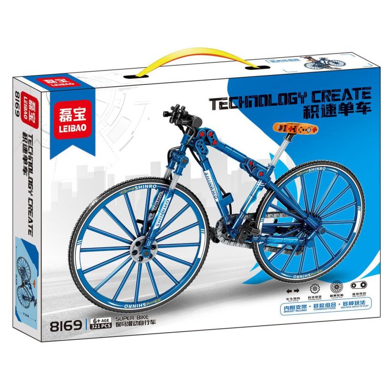 LEIBAO 8169 non  XE ĐẠP TỐC ĐỘ HYBRID BMW bộ đồ chơi xếp lắp ráp ghép mô hình  BMW POWER Kỹ Thuật Công Nghệ Cao Mô Hình Phương Tiện 321 khối