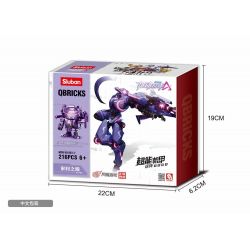 SLUBAN M38-B1007 B1007 1007 M38B1007 38-B1007 non  MOBILE CITY ALPHA MECH 6 LOẠI bộ đồ chơi xếp lắp ráp ghép mô hình Movie & Game Phim Và Trò Chơi 216 khối