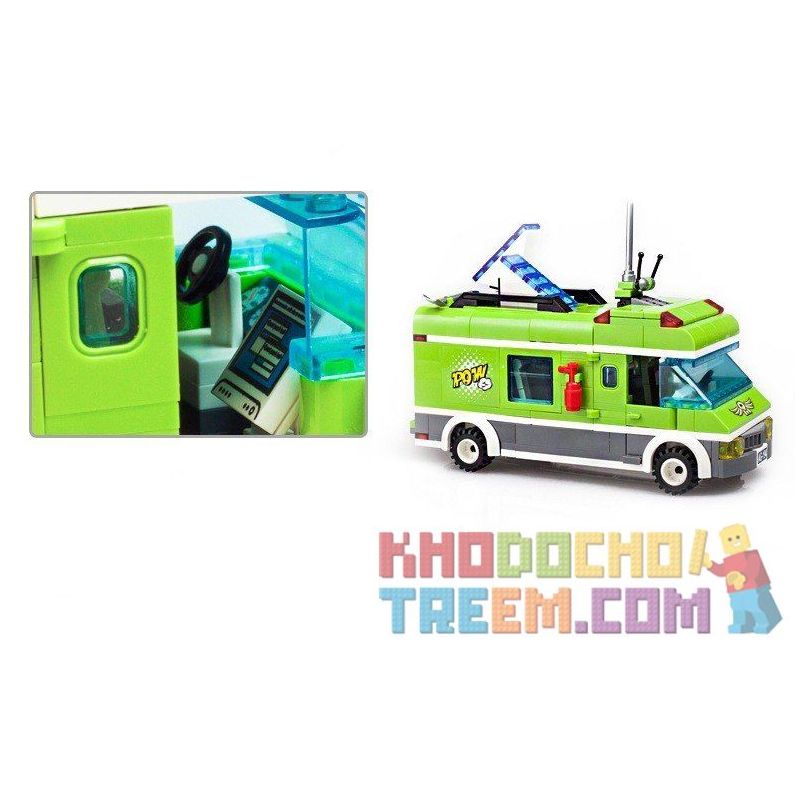 QMAN ENLIGHTEN KEEPPLEY 1120 non  PICNIC BÃI BIỂN VUI VẺ bộ đồ chơi xếp lắp ráp ghép mô hình City PLEASANT TRIP Thành Phố 380 khối