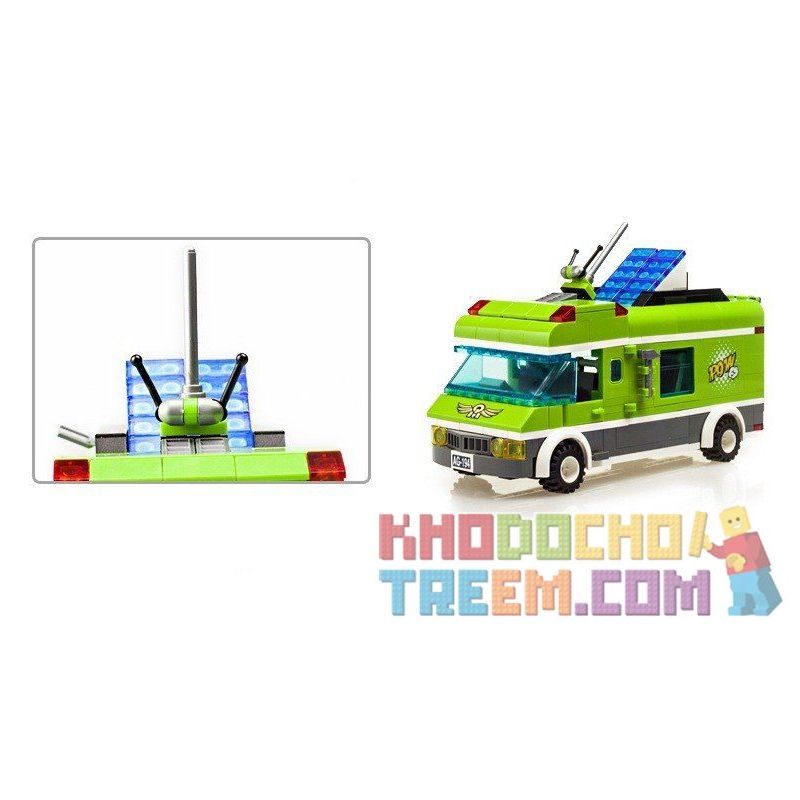 QMAN ENLIGHTEN KEEPPLEY 1120 non  PICNIC BÃI BIỂN VUI VẺ bộ đồ chơi xếp lắp ráp ghép mô hình City PLEASANT TRIP Thành Phố 380 khối