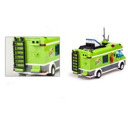 QMAN ENLIGHTEN KEEPPLEY 1120 non  PICNIC BÃI BIỂN VUI VẺ bộ đồ chơi xếp lắp ráp ghép mô hình City PLEASANT TRIP Thành Phố 380 khối