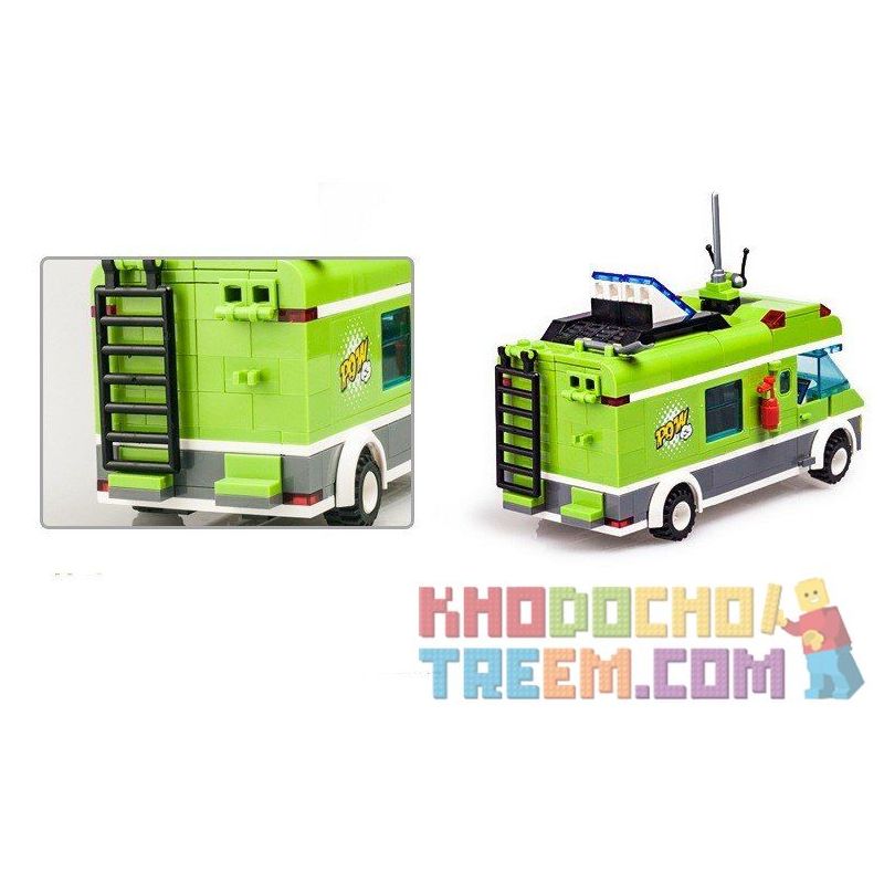 QMAN ENLIGHTEN KEEPPLEY 1120 non  PICNIC BÃI BIỂN VUI VẺ bộ đồ chơi xếp lắp ráp ghép mô hình City PLEASANT TRIP Thành Phố 380 khối