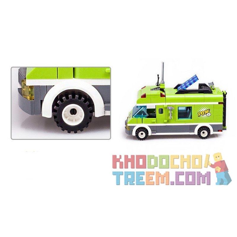 QMAN ENLIGHTEN KEEPPLEY 1120 non  PICNIC BÃI BIỂN VUI VẺ bộ đồ chơi xếp lắp ráp ghép mô hình City PLEASANT TRIP Thành Phố 380 khối